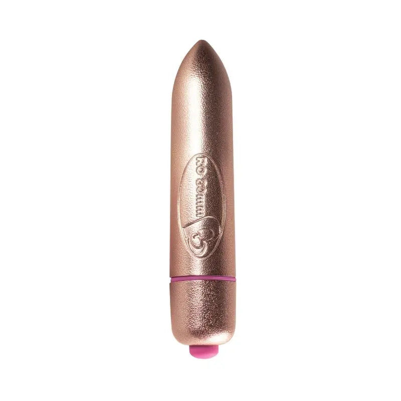 RO-80mm 7 Speed Precious Rose Gold Vibrating Bullet Rocks Off Discreet Intimate Essentials.