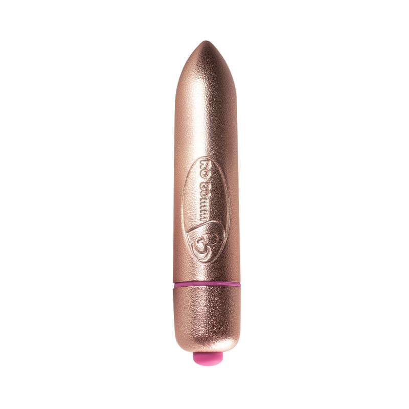 RO-80mm 7 Speed Precious Rose Gold Vibrating Bullet for intimate essentials for her and sexy toys.