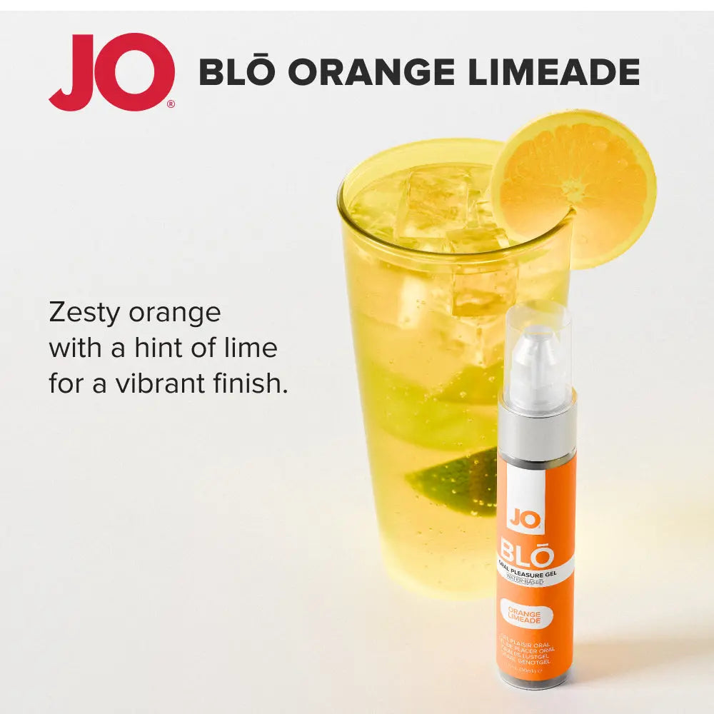 Affordable quality JO Blo Orange Limeade - Orange Limeade Flavoured Oral Pleasure Gel - 30 ml Bottle  from JO by Discreet Intimate Essentials with Discreet Delivery 