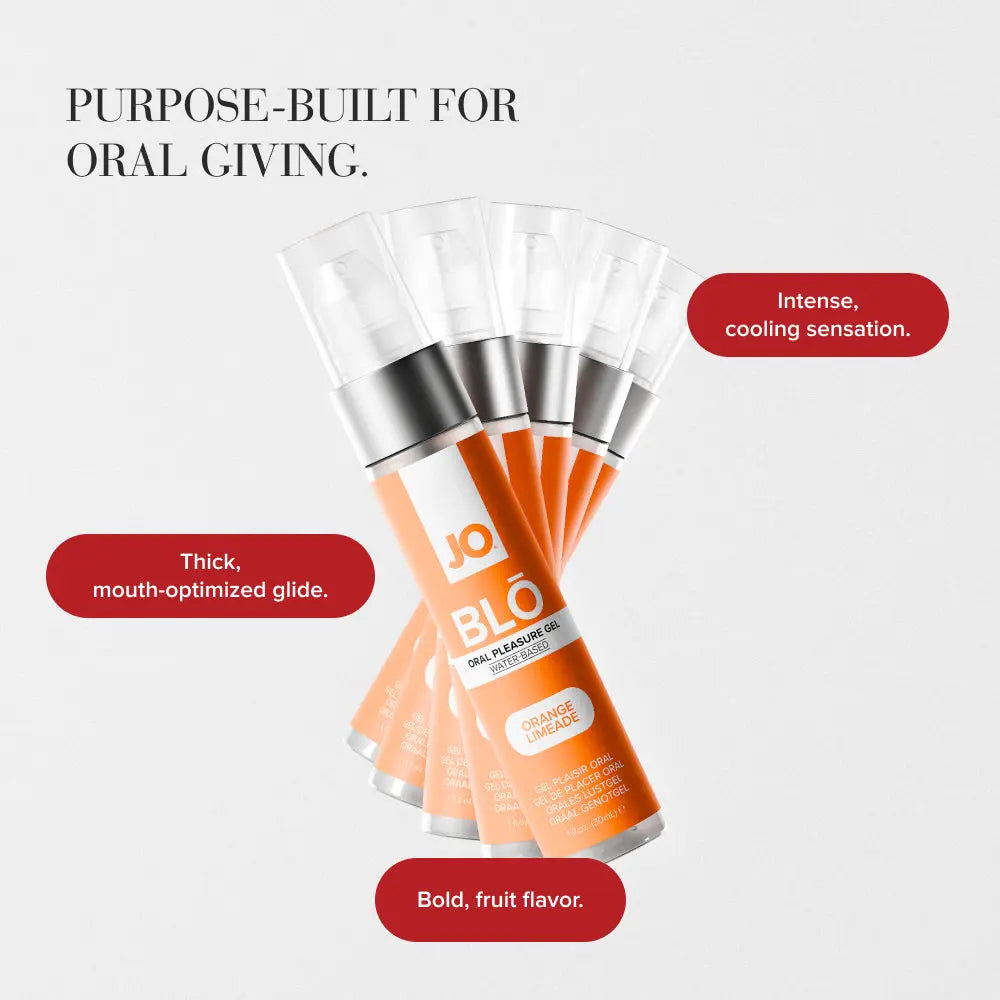 Affordable quality JO Blo Orange Limeade - Orange Limeade Flavoured Oral Pleasure Gel - 30 ml Bottle  from JO by Discreet Intimate Essentials with Discreet Delivery 