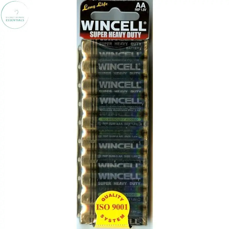 Affordable quality Wincell Super Heavy Duty AA Shrink 10Pk Battery  from Wincell by Discreet Intimate Essentials with Discreet Delivery 