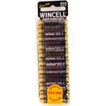 Wincell Super Heavy Duty AAA Shrink 10Pk Battery pack containing ten AAA batteries.