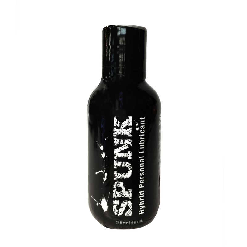 SPUNK Hybrid Lube 2oz/59ml bottle of award winning personal lubricant in black packaging.