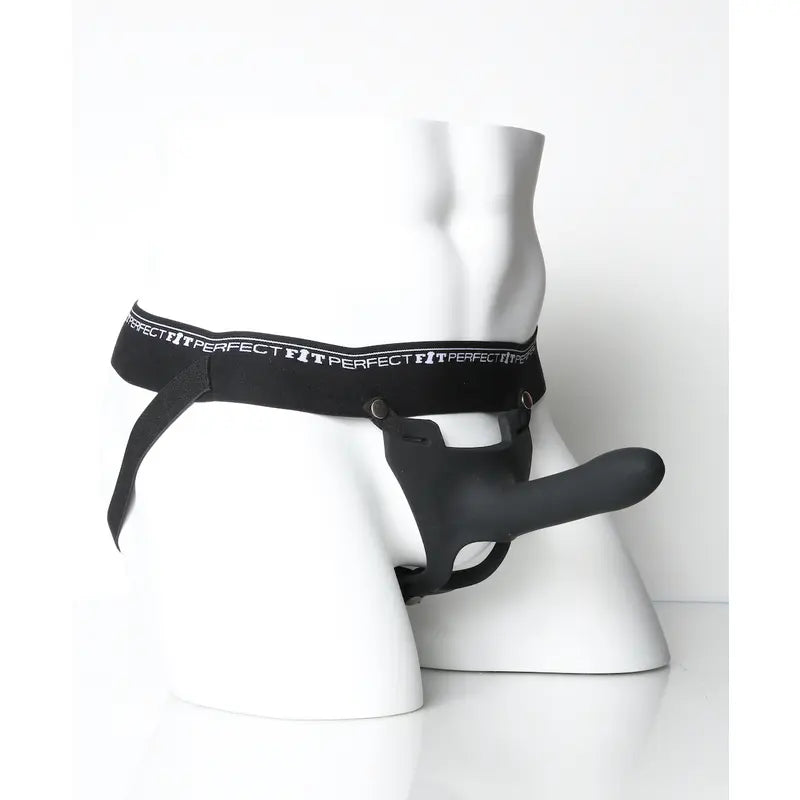 Zoro Strap-On 6.5in Black PerfectFit Discreet Intimate Essentials.