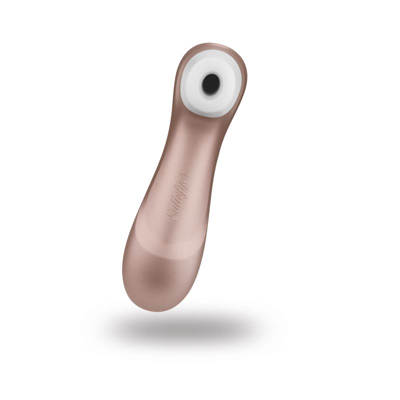 Satisfyer Pro 2 G2 Air Pulse Clitoral Stimulator Rose Gold features clitoral stimulator with pressure wave stimulation.