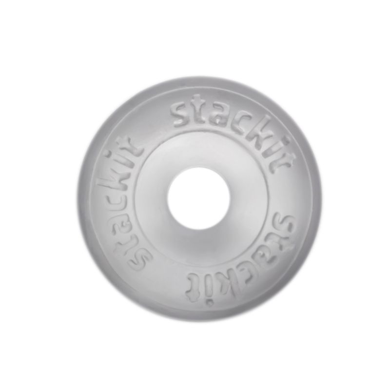 SilaSkin Stackit product, a compact, clear ring designed for enhanced performance and pleasure.