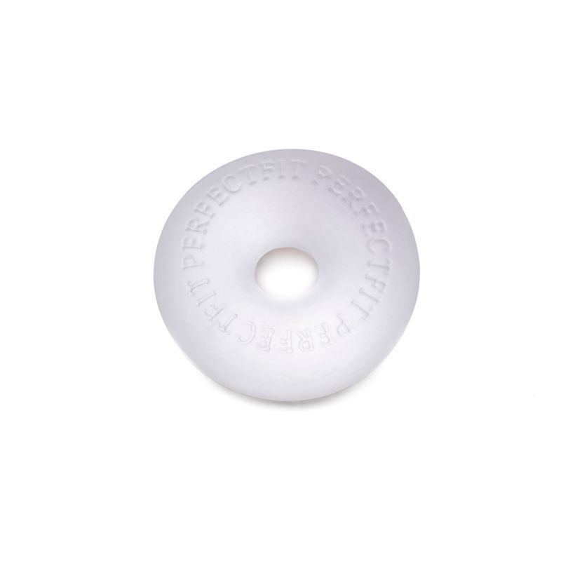 SilaSkin Stackit product, an ultra-soft and strong clear ring designed for pleasure and performance.