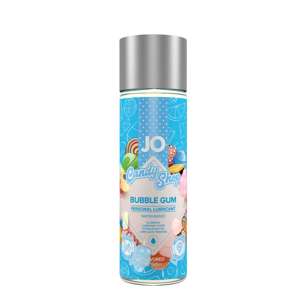 JO Candy Shop Bubblegum Lube 60 mL bottle - bubblegum flavored lubricant for enhanced pleasure.