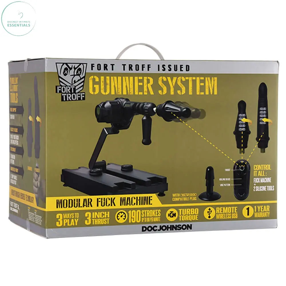Affordable quality Fort Troff - Gunner System - 3-In-1 Modular Sex Machine  from Doc Johnson by Discreet Intimate Essentials with Discreet Delivery 