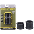 Fort Troff Stretch Flex Trainers set of 2, ball stretchers for men in black silicone packaging.