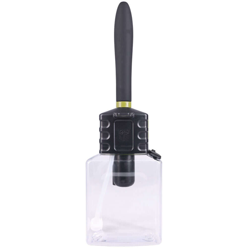 Fort Troff Hydro-Pro USB rechargeable auto douche with flexible silicone nozzle and polycarbonate tank.