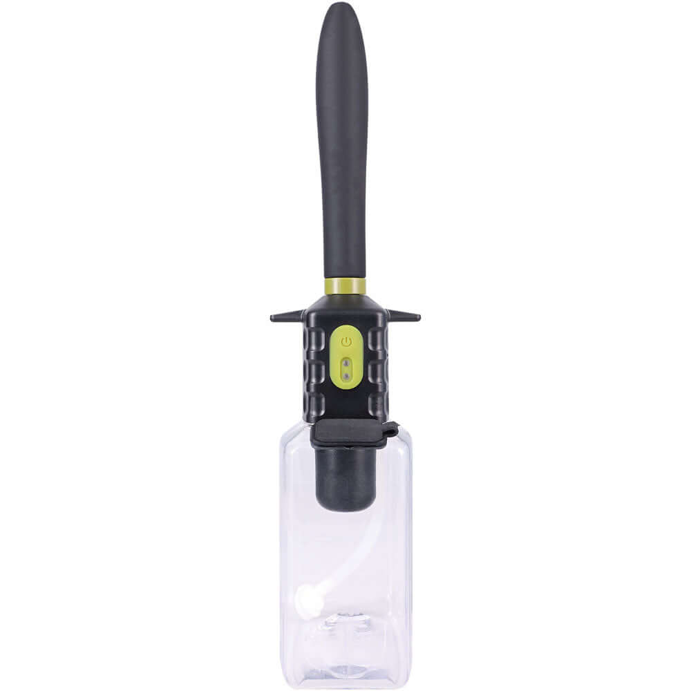Fort Troff Hydro-Pro USB rechargeable auto douche with silicone nozzle and polycarbonate tank.