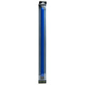 Flexible locker room hose in blue color displayed in packaging, perfect for easy clean-out sessions.