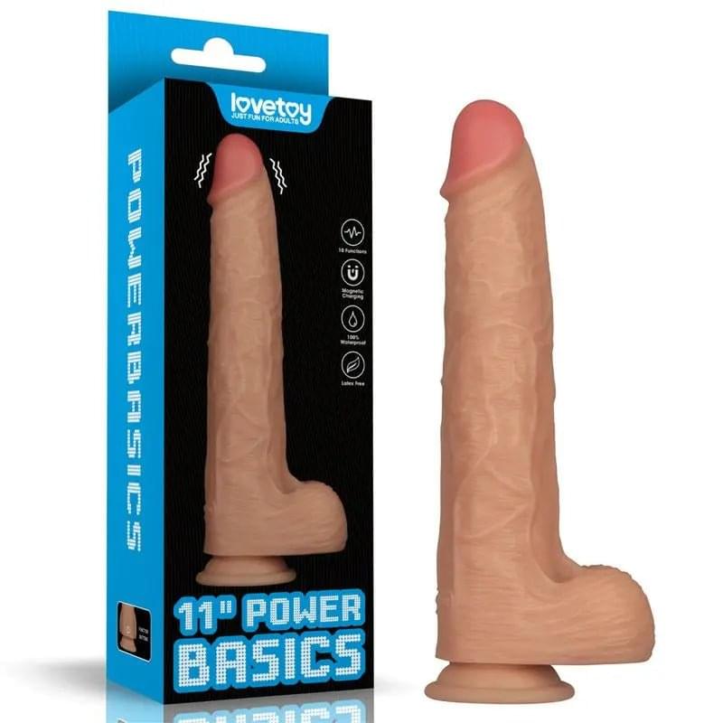 11in Vibrating USB Power Basics Cock Lovetoy Discreet Intimate Essentials.