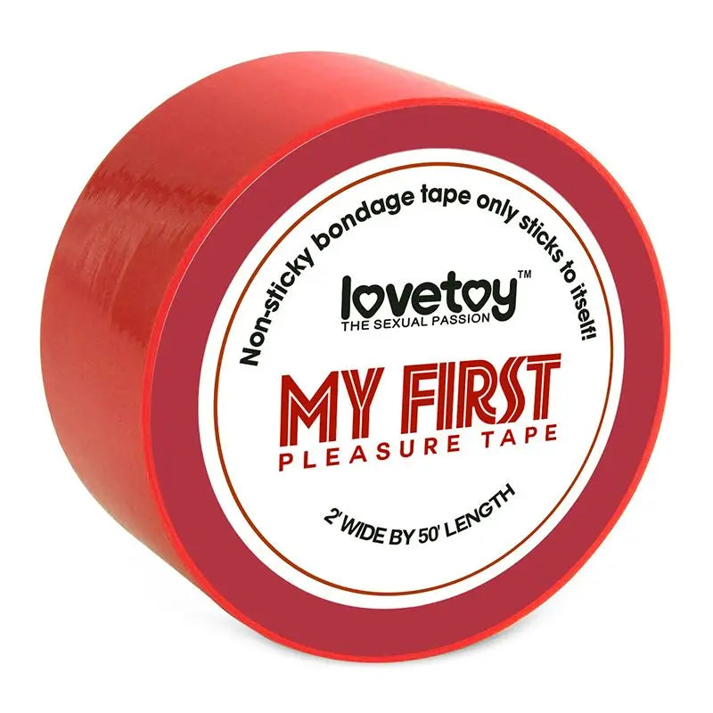 My First Non-Sticky Bondage Tape Red Lovetoy Discreet Intimate Essentials.