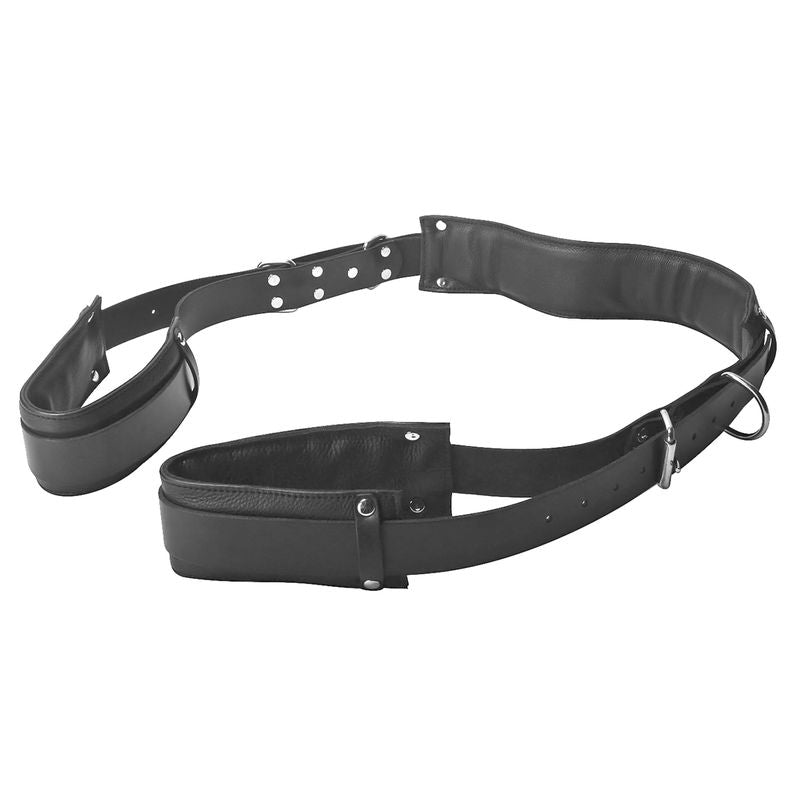 Open Wide Padded Thigh Sling Position Aid for comfortable intimate experiences and adjustable bondage.