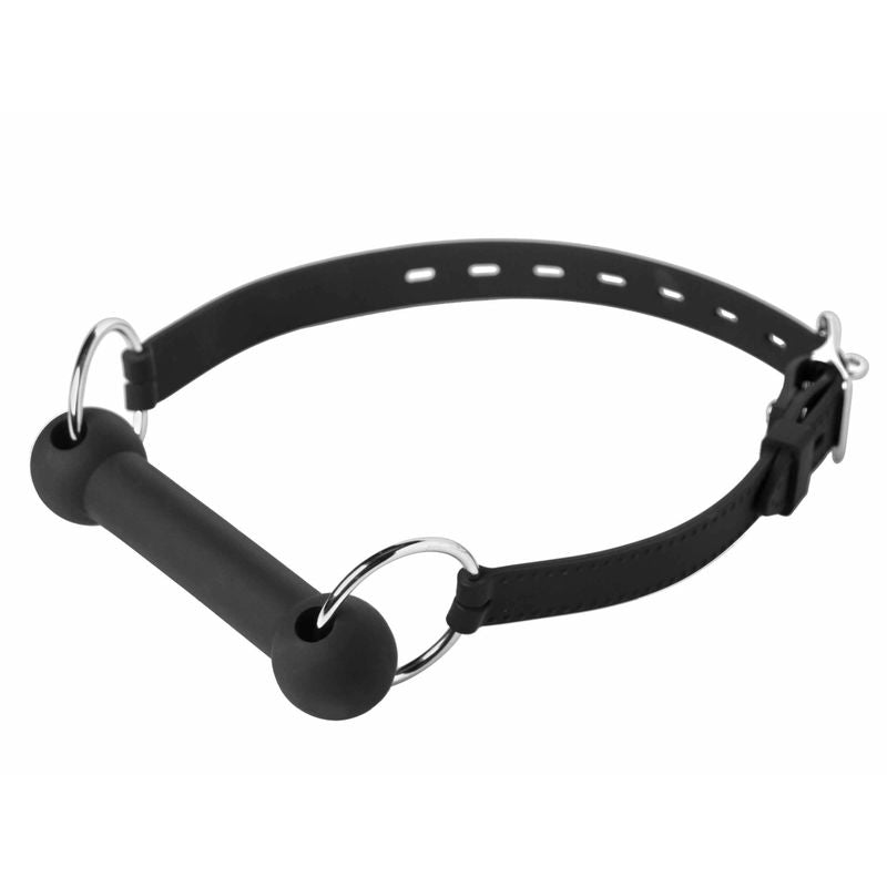 Mr Ed Locking Silicone Bit Gag, adjustable straps, flexible silicone, perfect for extended wear