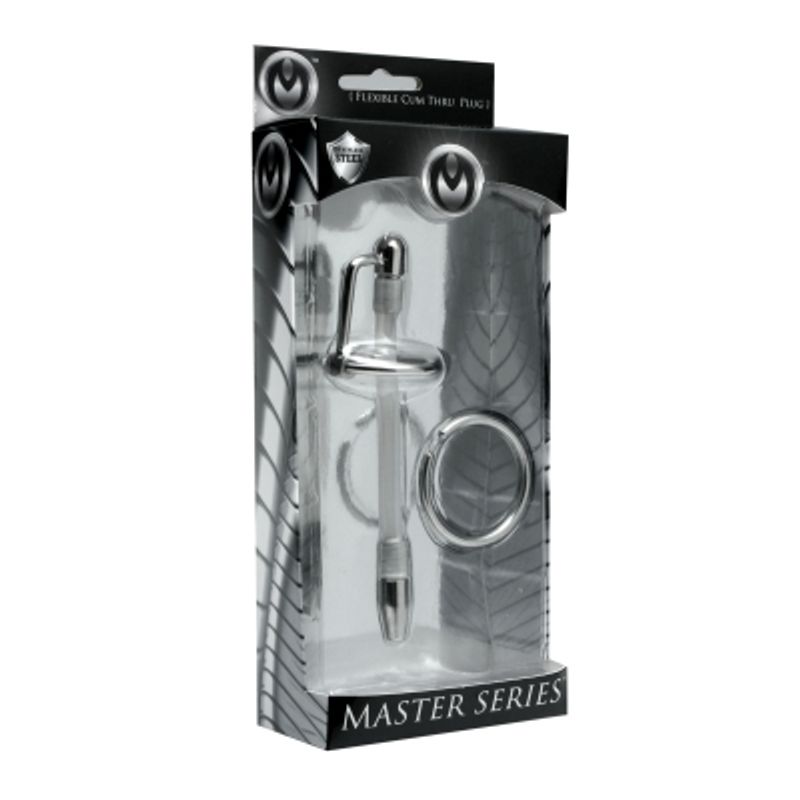 Inertia Flexible Cum-Thru Plug in packaging, highlighting sensory play with stainless steel interchangeable head rings.