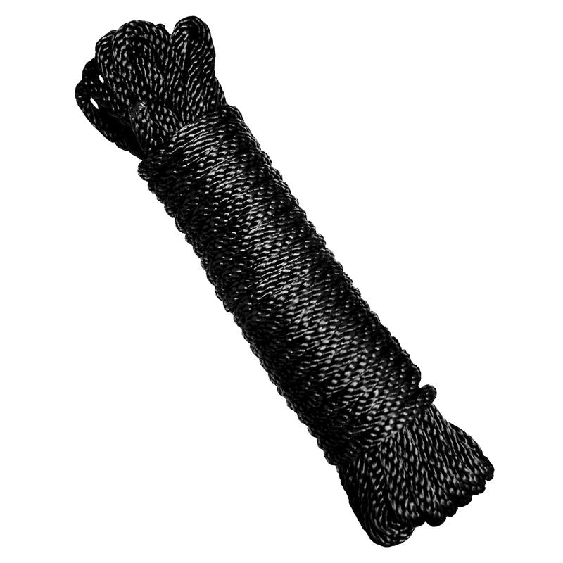 30 ft Bondage Rope, silky double-braided nylon perfect for shibari and BDSM enthusiasts.