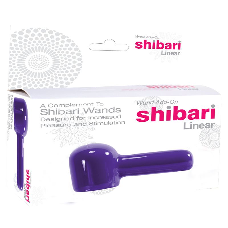Shibari Linear wand accessory packaging designed for increased pleasure and stimulation for Shibari Wands.