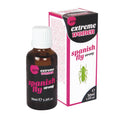 Spanish Fly Extreme Women Drops 30ml bottle with packaging, promoting intimacy essentials for her.