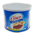 Crisco vegetable shortening 450g container, ideal for baking and cooking with less saturated fat.