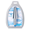 AlumiTip Aluminum Enema Nozzle Tip in packaging, sturdy, lightweight, and rust-free design for enema play.