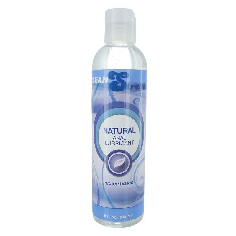 Natural Water Based Anal Lube 8oz/236ml CleanStream Discreet Intimate Essentials.