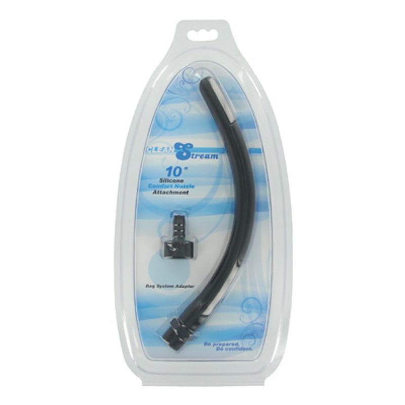 Comfort Nozzle Silicone Tip for flexible cleansing with CleanStream attachment in packaging.