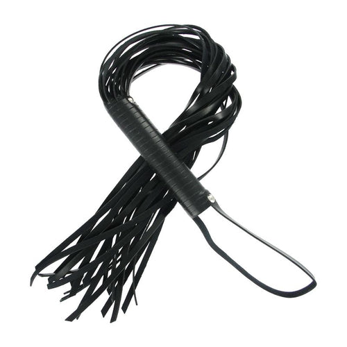 7 Pc Bondage Adventure Set - Black whip for intimate play, perfect addition to sexy toys for men.