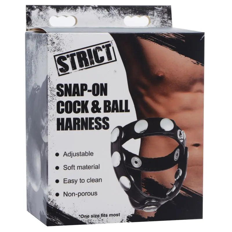 Snap-On Cock And Ball Harness Strict Discreet Intimate Essentials.