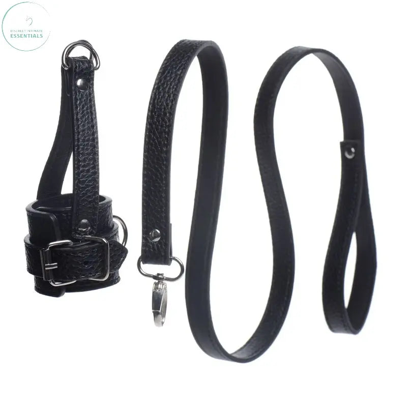 Strict ball stretcher with leash set featuring adjustable straps and a durable leash for unique play.