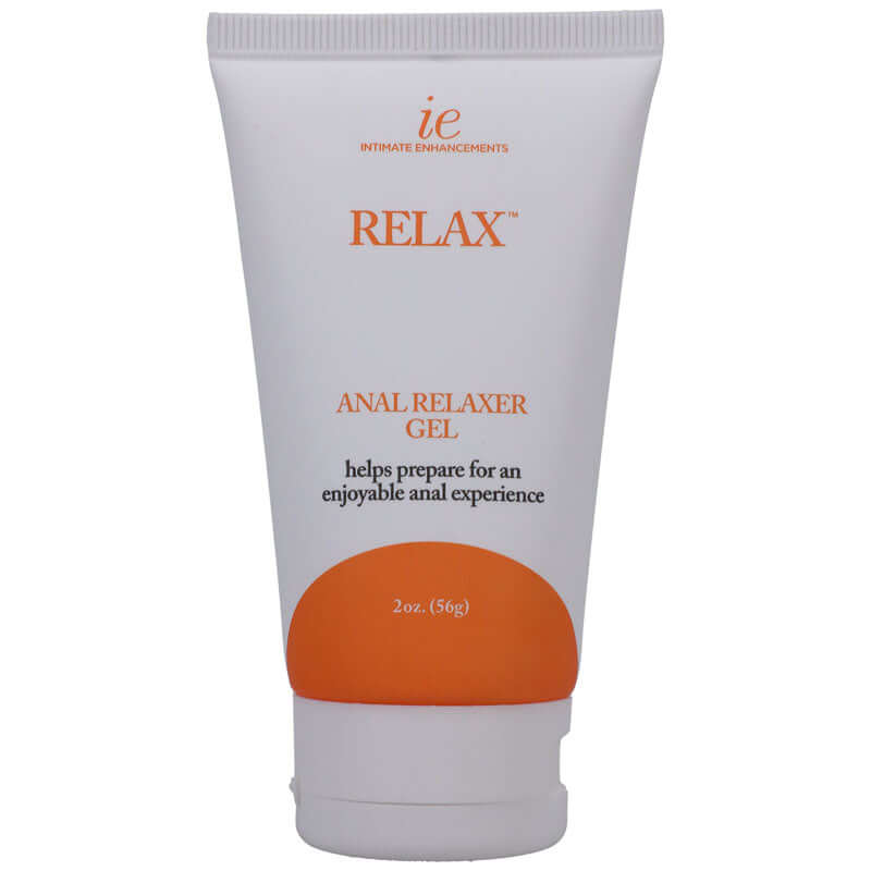 Relax Anal Relaxer Cream 56g tube for easy entry and enjoyable anal experience, made in America.