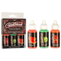 Goodhead oral sex tingle drops set featuring Watermelon, Green Apple, and Strawberry flavors in a packaged set.