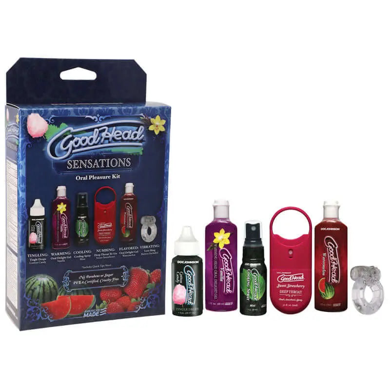 GoodHead Sensations Kit - 6 Piece Lotion Set Doc Johnson Discreet Intimate Essentials.
