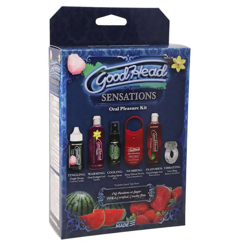 GoodHead Sensations Kit - 6 Piece Lotion Set Doc Johnson Discreet Intimate Essentials.