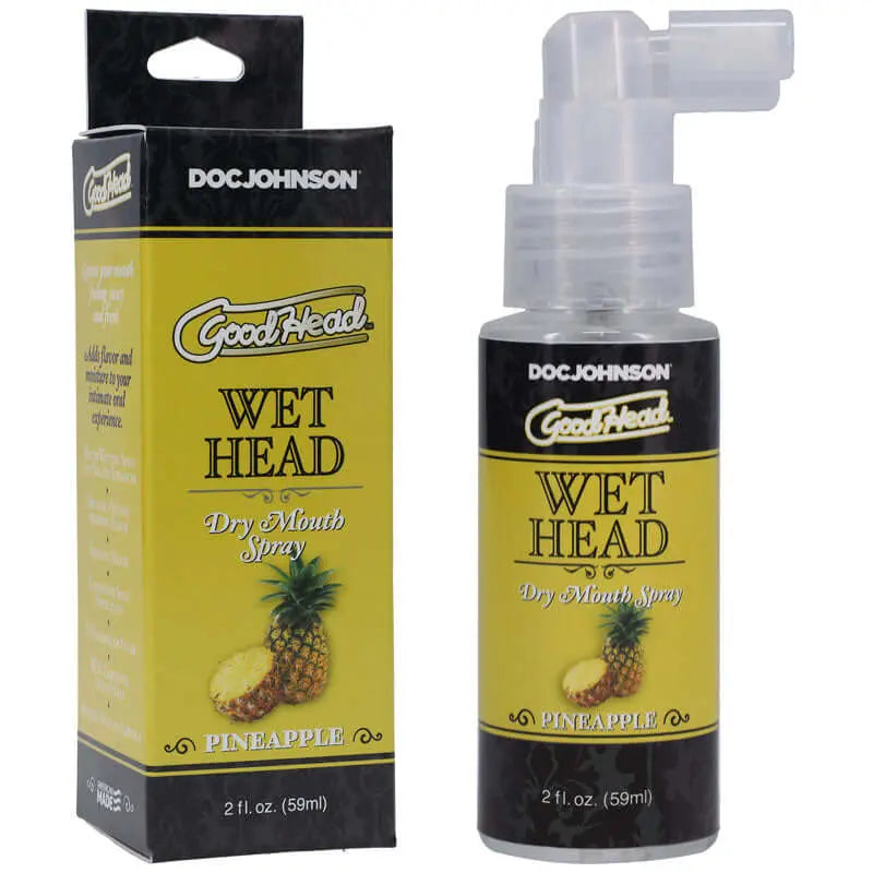 GoodHead Wet Head Dry Mouth Spray - Pineapple Flavoured - 59 ml Bottle Doc Johnson Discreet Intimate Essentials.
