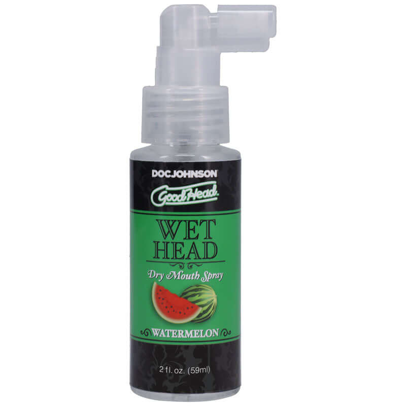 GoodHead Wet Head Dry Mouth Spray - Watermelon Flavoured - 59 ml bottle for instant moisture and fresh breath, watermelon dry mouth spray.