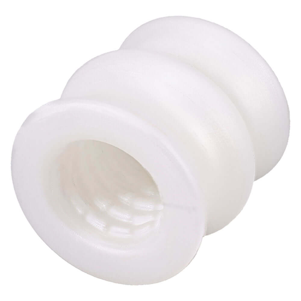 chocolate strawberry stroker kit component made of soft, health-grade liquid silicone.
