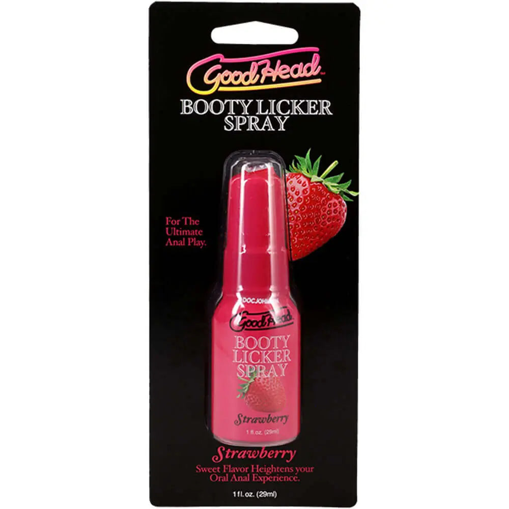 GoodHead Booty Licker Spray - Strawberry - Strawberry Flavoured Spray - 29 ml Bottle Doc Johnson Discreet Intimate Essentials.