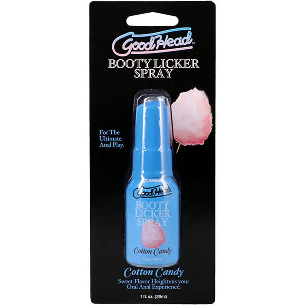 GoodHead Booty Licker Spray - Cotton Candy - Cotton Candy Flavoured Spray - 29 ml Bottle Doc Johnson Discreet Intimate Essentials.