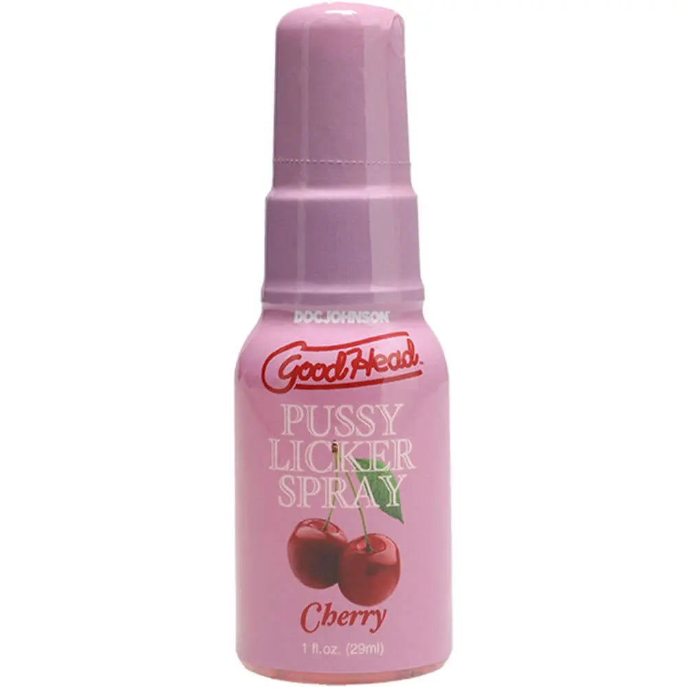 GoodHead Pussy Licker Spray - Cherry - Cherry Flavoured Spray - 29 ml Bottle Doc Johnson Discreet Intimate Essentials.
