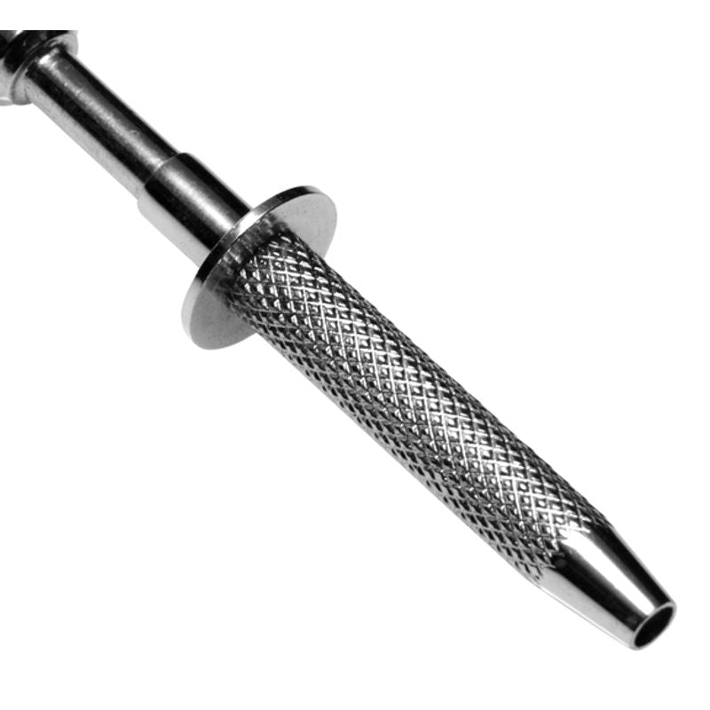 Extreme Sensation Claw Clamps steel tip with textured grip for enhanced control and precision during stimulation.