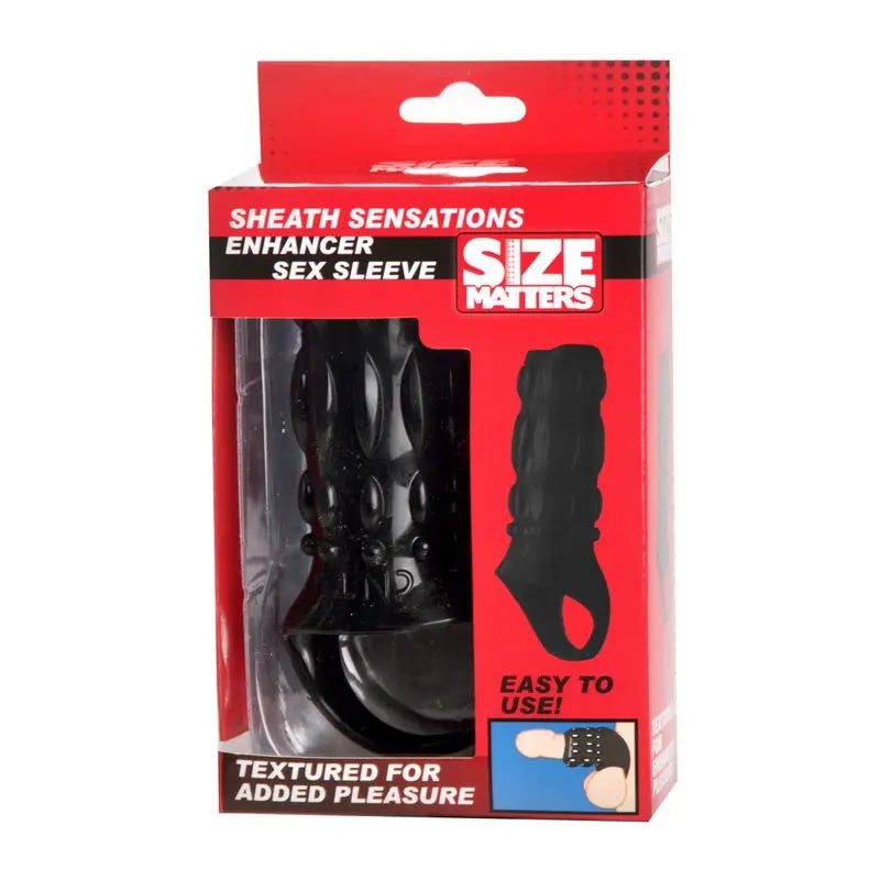 Sheath Sensations Enhancer Sex Sleeve Size Matters Discreet Intimate Essentials.