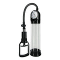 Deluxe Trigger Penis Pump with pressure gauge and unique trigger mechanism for effective performance.