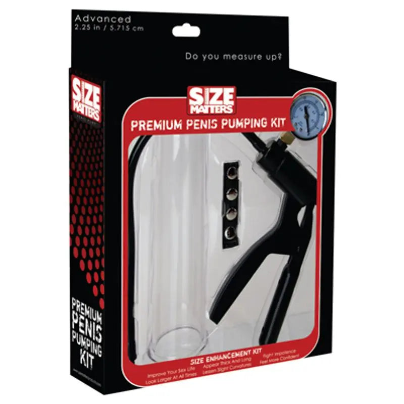 Affordable quality Premium Penis Pumping Kit (Intermediate Size)  from Size Matters by Discreet Intimate Essentials with Discreet Delivery 