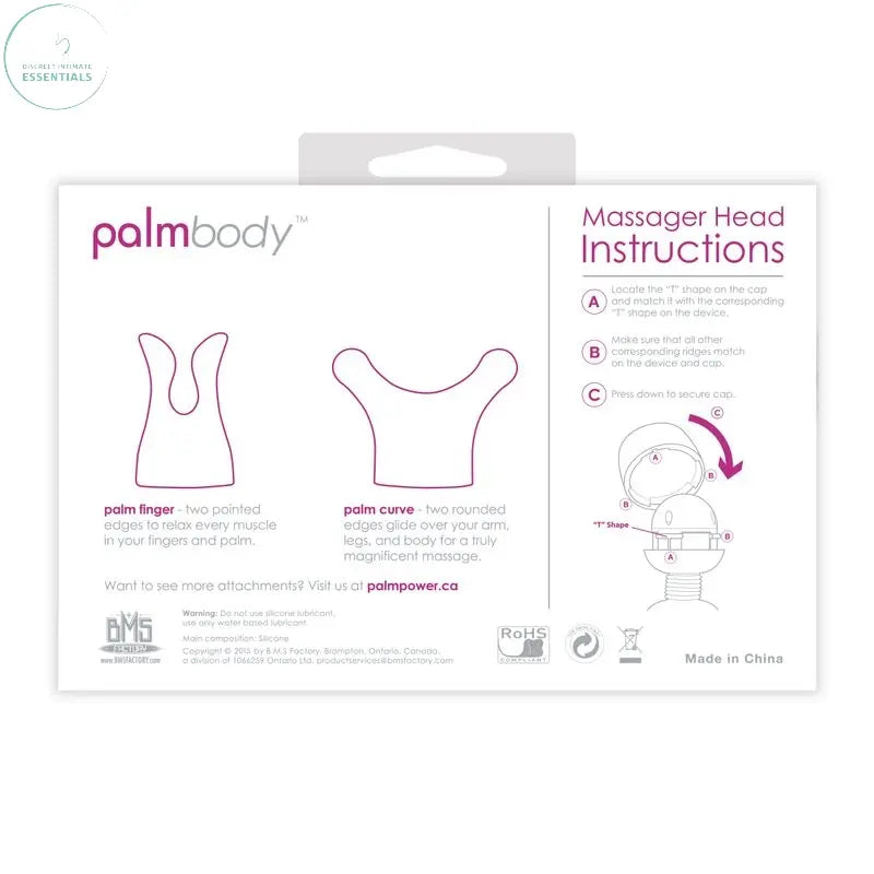 Affordable quality PalmBody Massager Heads (For use with PalmPower)  from PalmPower by Discreet Intimate Essentials with Discreet Delivery 