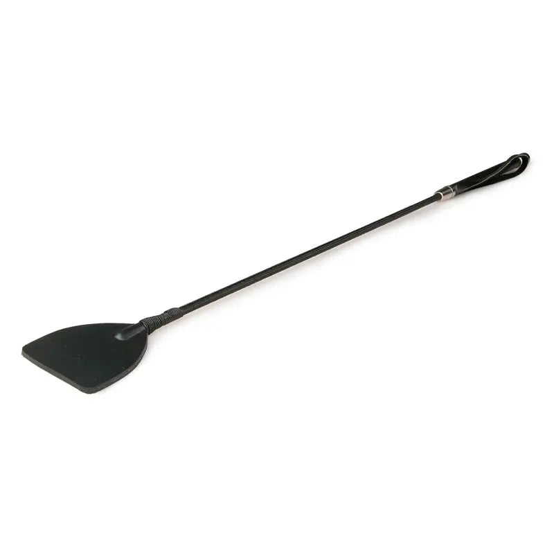 Wide Crop Whip Black Fetish Collection Discreet Intimate Essentials.