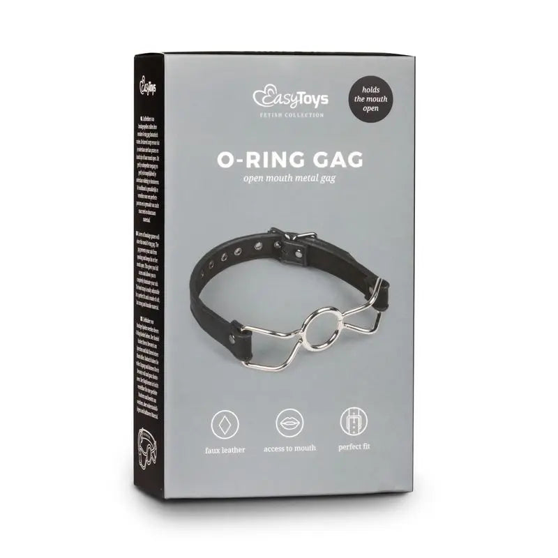 Metal O-Ring Mouth Gag Fetish Collection Discreet Intimate Essentials.