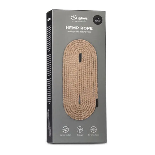 Bondage Rope Hemp 10m Fetish Collection Discreet Intimate Essentials.